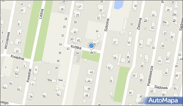 Hornówek, Boiskowa, 46, mapa Hornówek