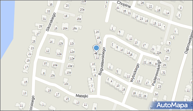 Iława, Bogusławskiego Wojciecha, 12, mapa Iława