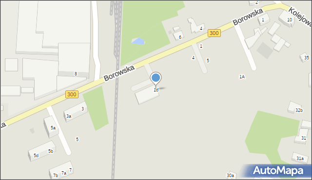 Iłowa, Borowska, 1d, mapa Iłowa