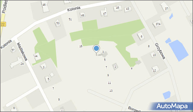 Jagatowo, Borowikowa, 5, mapa Jagatowo