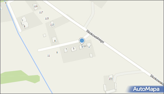 Jaktorów-Kolonia, Bora-Komorowskiego Tadeusza, gen., 3, mapa Jaktorów-Kolonia