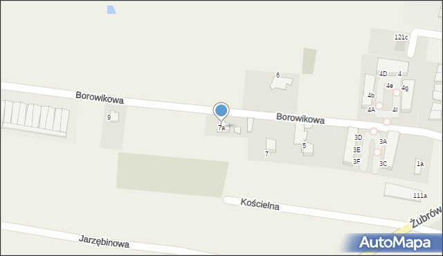 Jankowice, Borowikowa, 7a, mapa Jankowice