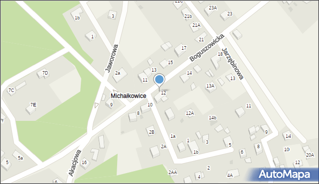 Jankowice, Boguszowicka, 12AA, mapa Jankowice