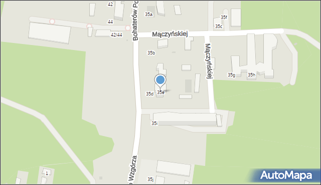 Janów Lubelski, Bohaterów Porytowego Wzgórza, 35e, mapa Janów Lubelski
