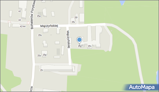 Janów Lubelski, Bohaterów Porytowego Wzgórza, 35g, mapa Janów Lubelski