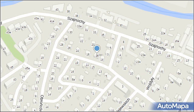 Jasło, Bohaterów Monte Cassino, 16, mapa Jasła