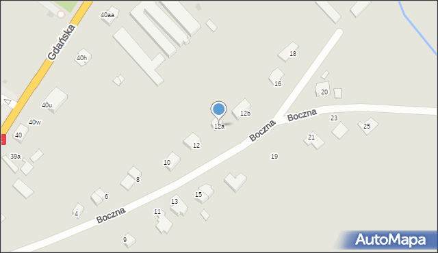 Jastrowie, Boczna, 12a, mapa Jastrowie