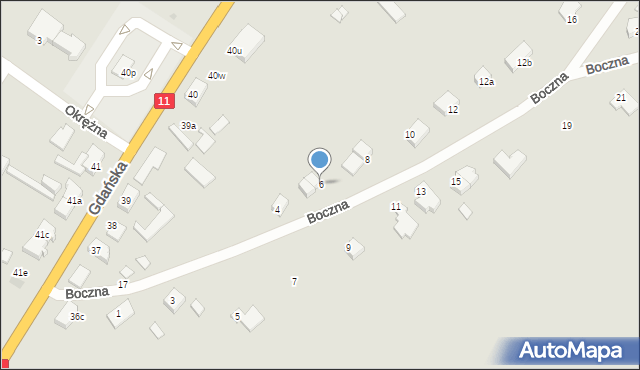 Jastrowie, Boczna, 6, mapa Jastrowie