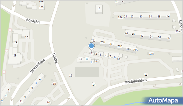 Jastrzębie-Zdrój, Bożka Arki, 1, mapa Jastrzębie-Zdrój