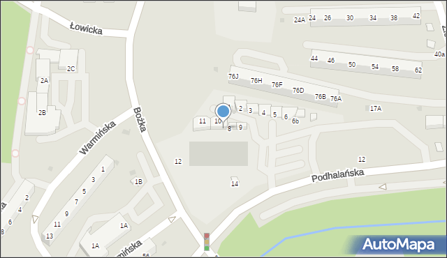 Jastrzębie-Zdrój, Bożka Arki, 10a, mapa Jastrzębie-Zdrój