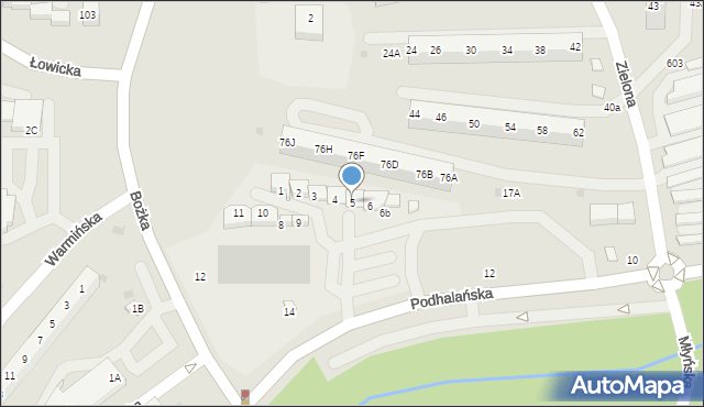 Jastrzębie-Zdrój, Bożka Arki, 5, mapa Jastrzębie-Zdrój