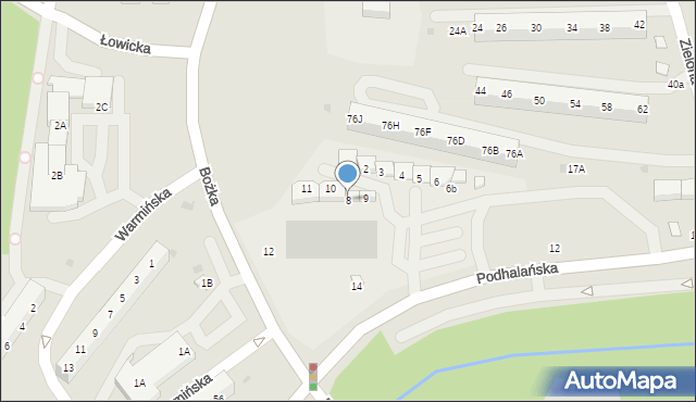 Jastrzębie-Zdrój, Bożka Arki, 8, mapa Jastrzębie-Zdrój