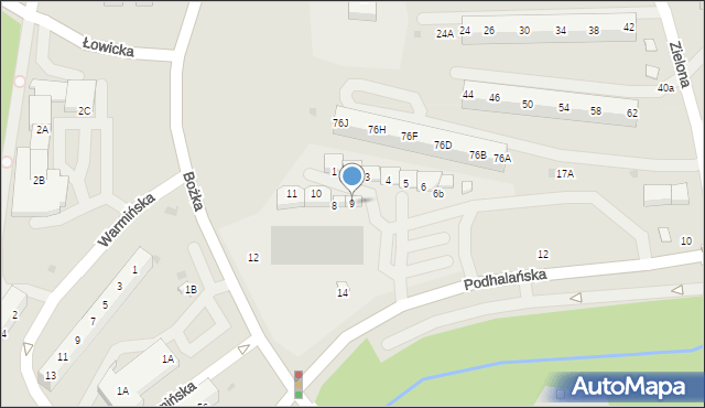 Jastrzębie-Zdrój, Bożka Arki, 9, mapa Jastrzębie-Zdrój