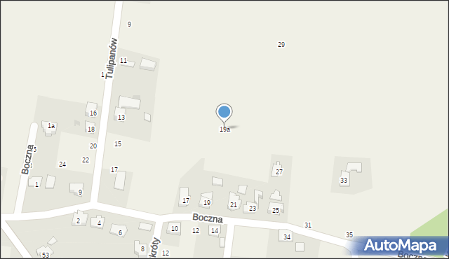 Jawiszowice, Boczna, 19a, mapa Jawiszowice