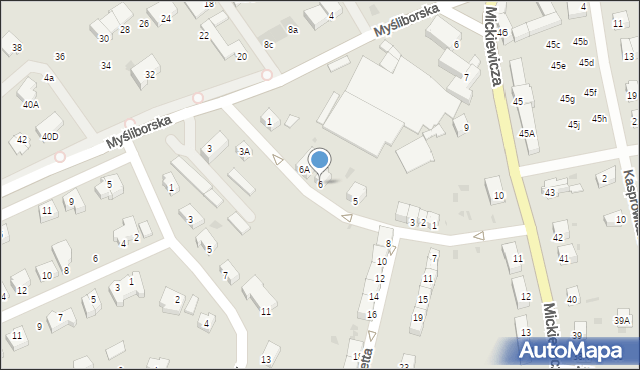 Jawor, Bohaterów Getta, 6, mapa Jawor