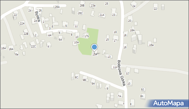 Jaworzno, Bobrowa Górka, 13A, mapa Jaworzno