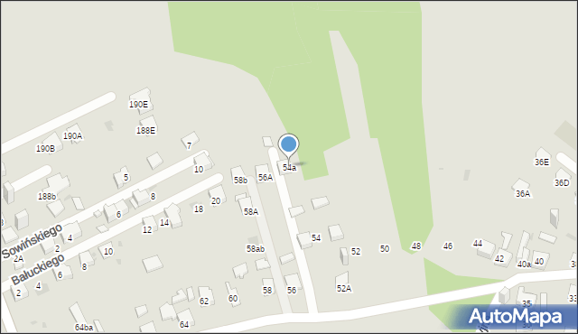 Jaworzno, Bobrowa Górka, 54a, mapa Jaworzno