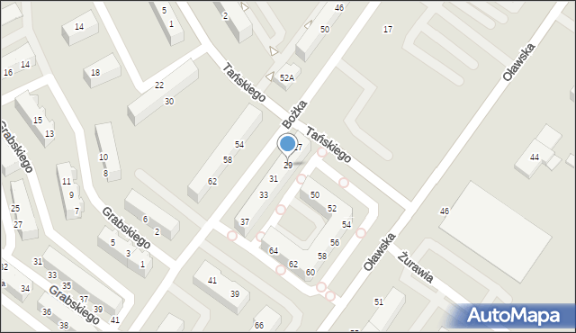 Jelcz-Laskowice, Bożka Józefa, 29, mapa Jelcz-Laskowice