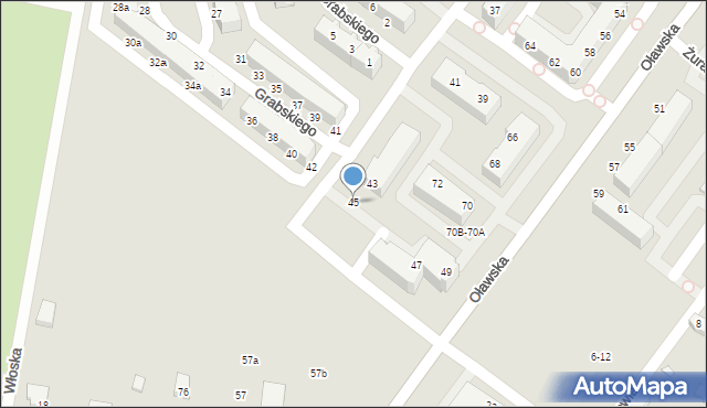 Jelcz-Laskowice, Bożka Józefa, 45, mapa Jelcz-Laskowice