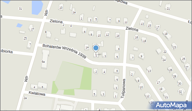 Jeżów, Bohaterów Września 1939 r., 1, mapa Jeżów