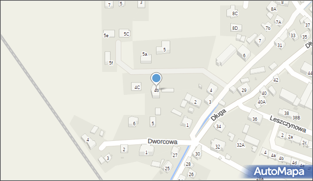 Jeżów Sudecki, Boczna, 4b, mapa Jeżów Sudecki