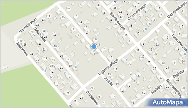 Kalety, Borka, 3, mapa Kalety