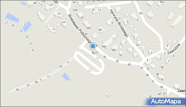 Kalisz, Bolesława Pobożnego, 79, mapa Kalisza