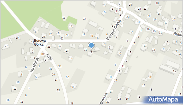 Kamień, Borowa Górka, 9, mapa Kamień