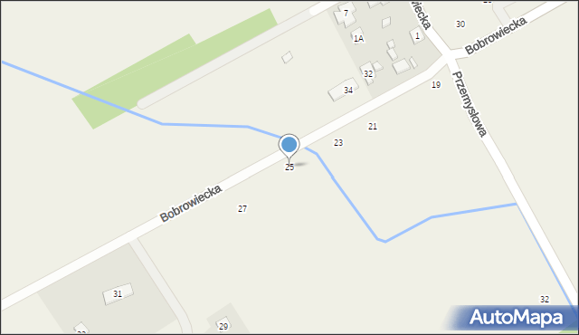 Kamionka, Bobrowiecka, 25, mapa Kamionka