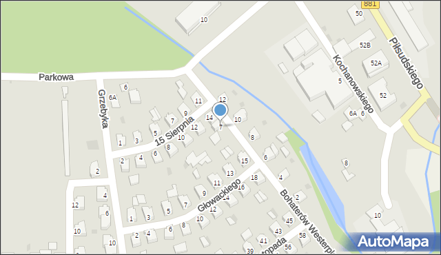 Kańczuga, Bohaterów Westerplatte, 7, mapa Kańczuga