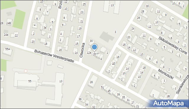 Karczew, Bohaterów Westerplatte, 10, mapa Karczew