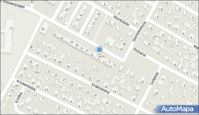 Karczew, Bohaterów Westerplatte, 17, mapa Karczew