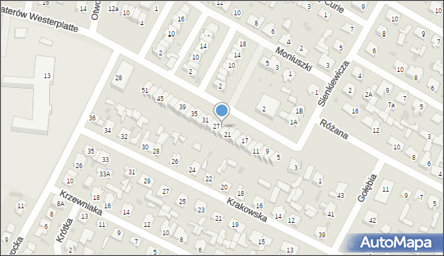 Karczew, Bohaterów Westerplatte, 25, mapa Karczew