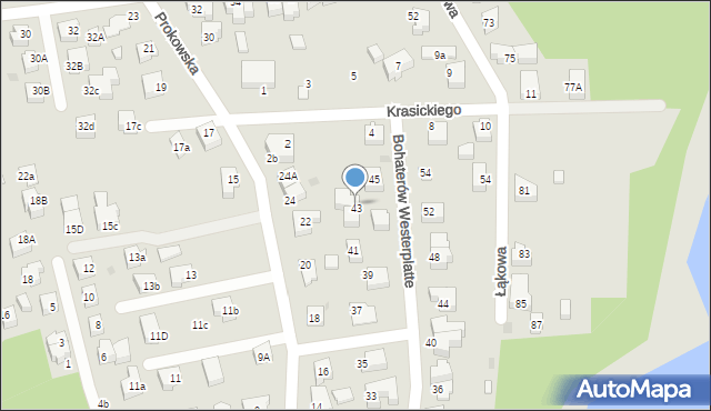 Kartuzy, Bohaterów Westerplatte, 45a, mapa Kartuzy