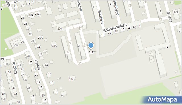 Katowice, Bohdanowicza Karola, 218, mapa Katowic
