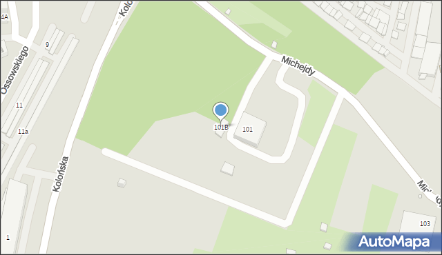 Katowice, Bocheńskiego Feliksa, 101B, mapa Katowic