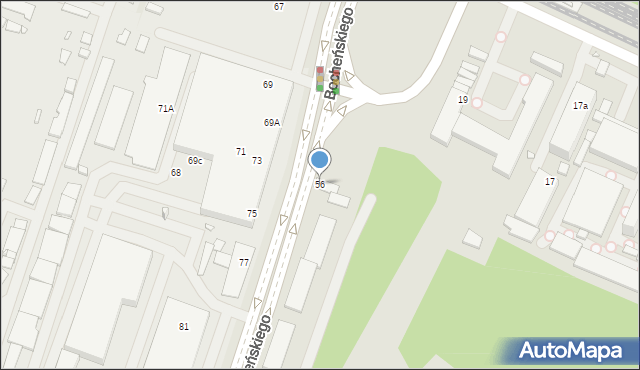 Katowice, Bocheńskiego Feliksa, 56, mapa Katowic