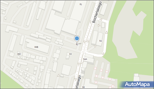 Katowice, Bocheńskiego Feliksa, 91, mapa Katowic