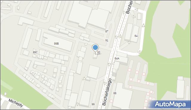 Katowice, Bocheńskiego Feliksa, 95, mapa Katowic