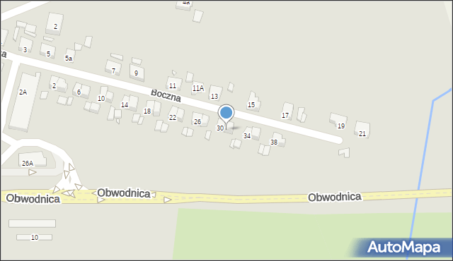 Kępno, Boczna, 32, mapa Kępno