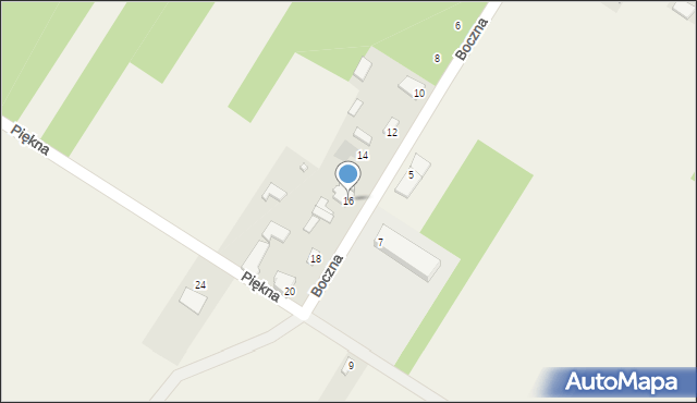 Kierz Niedźwiedzi, Boczna, 16, mapa Kierz Niedźwiedzi