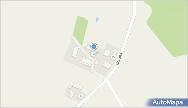 Klekotna, Boczna, 13, mapa Klekotna