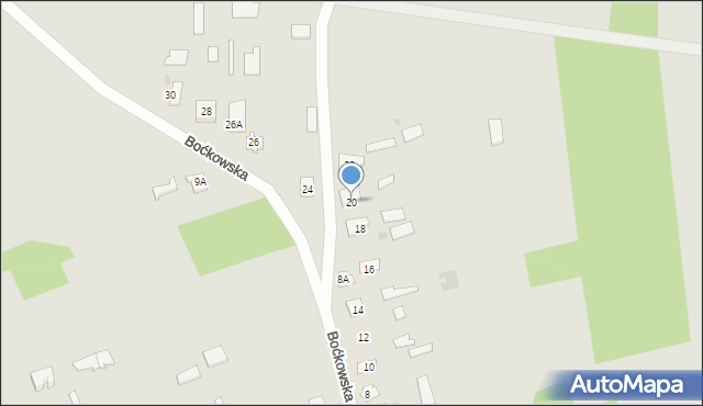 Kleszczele, Boćkowska, 20, mapa Kleszczele