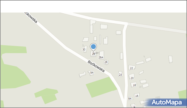 Kleszczele, Boćkowska, 28, mapa Kleszczele