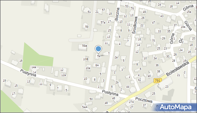 Klucze, Boczna, 7A, mapa Klucze