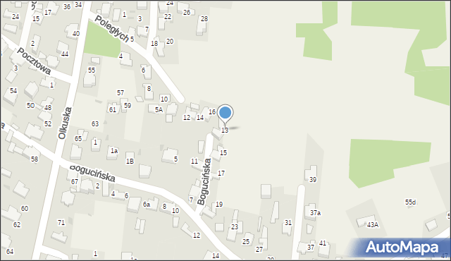 Klucze, Bogucińska, 13, mapa Klucze