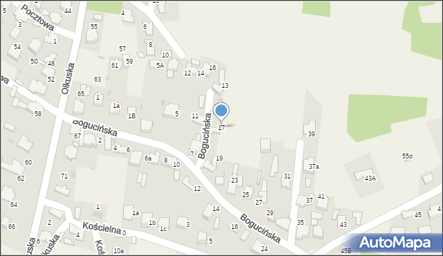 Klucze, Bogucińska, 17, mapa Klucze