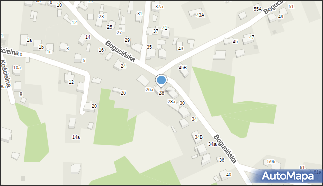 Klucze, Bogucińska, 28, mapa Klucze