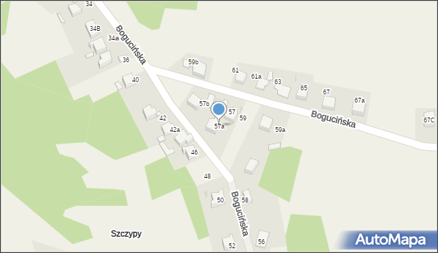 Klucze, Bogucińska, 57a, mapa Klucze