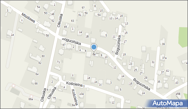 Klucze, Bogucińska, 6a, mapa Klucze